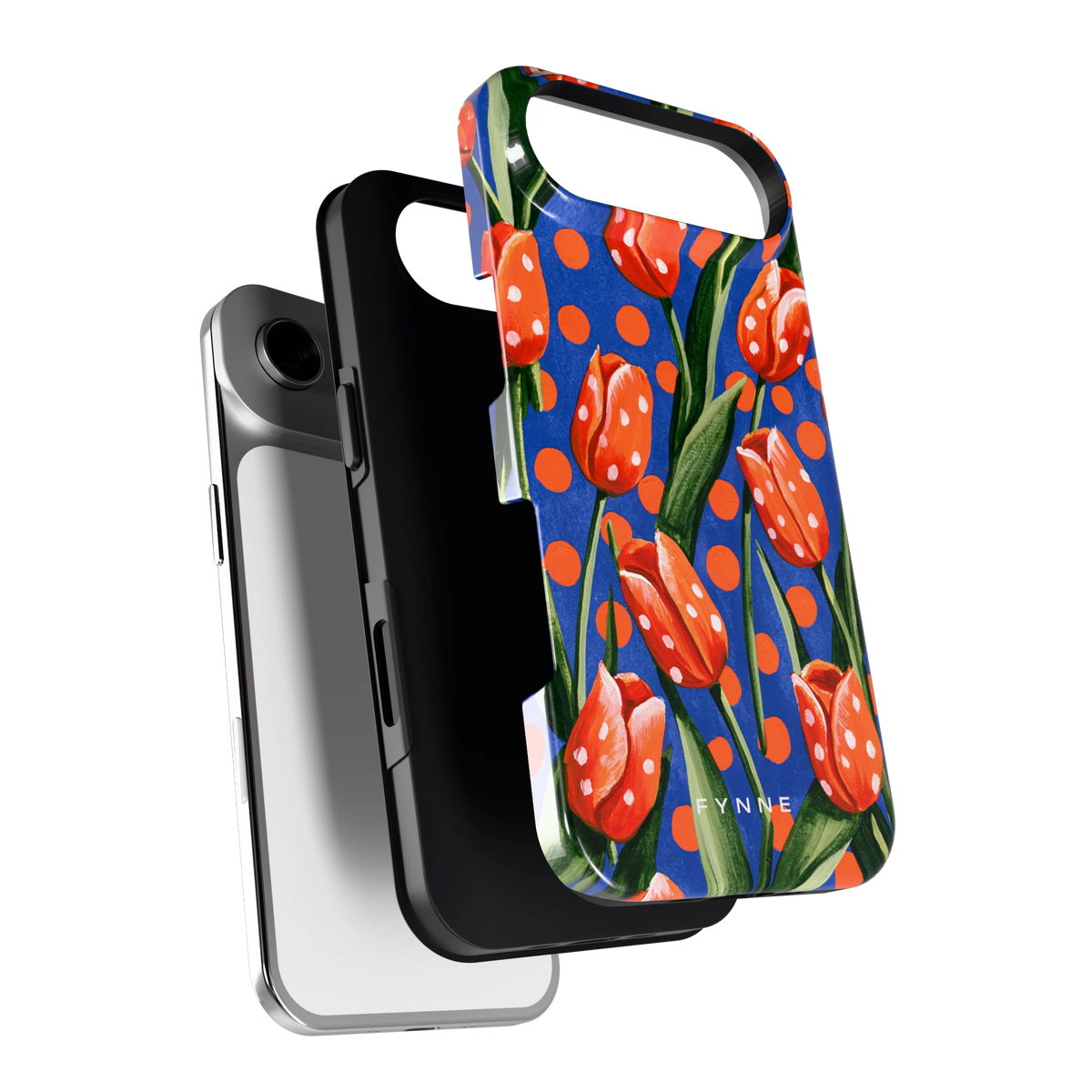 Tulpen met stippen hoesje voor iPhone Air, los van de telefoon