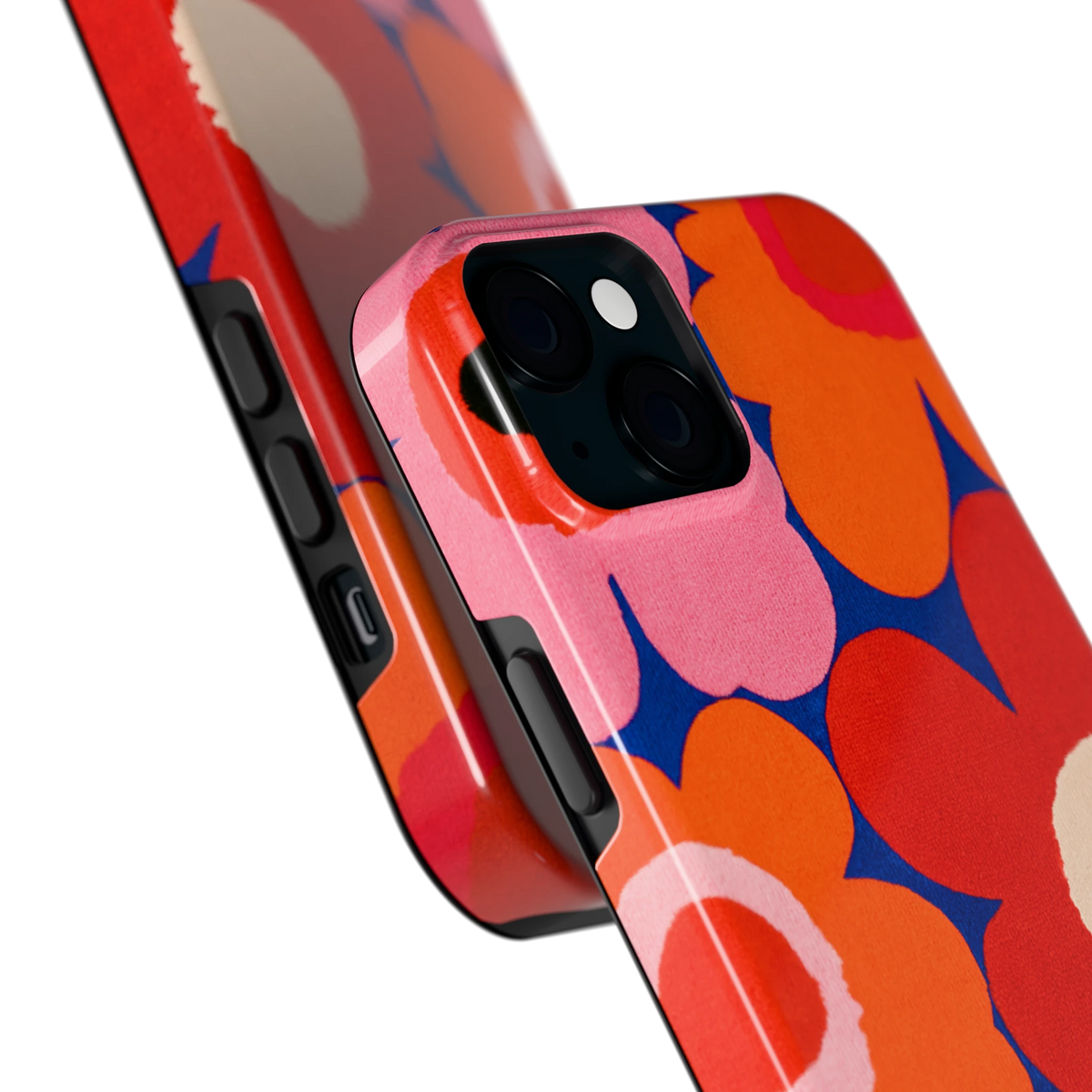Klaproos Pop hoesje voor iPhone 15 Plus, close-up