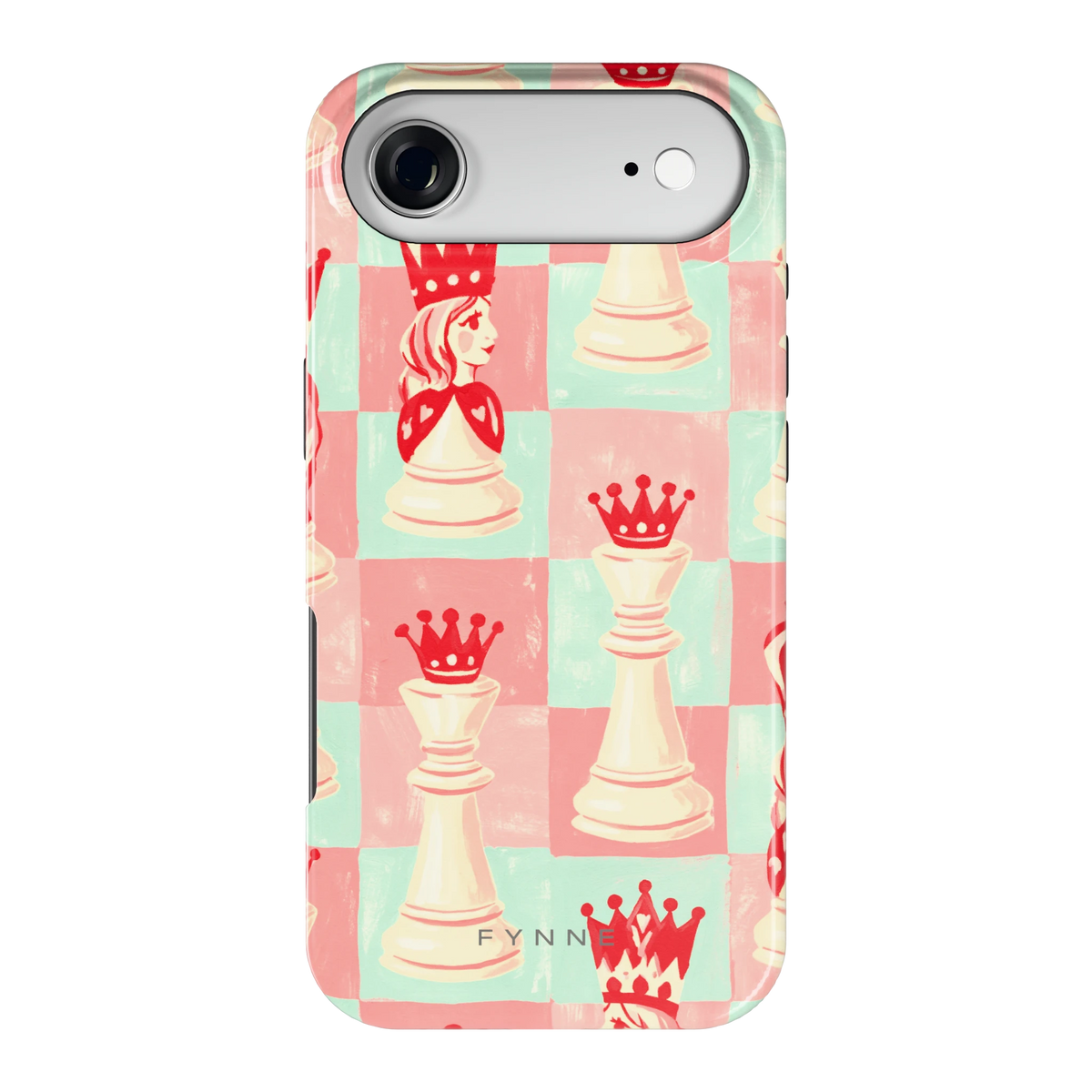 Pastel Schaakspel hoesje voor iPhone Air, achterkant