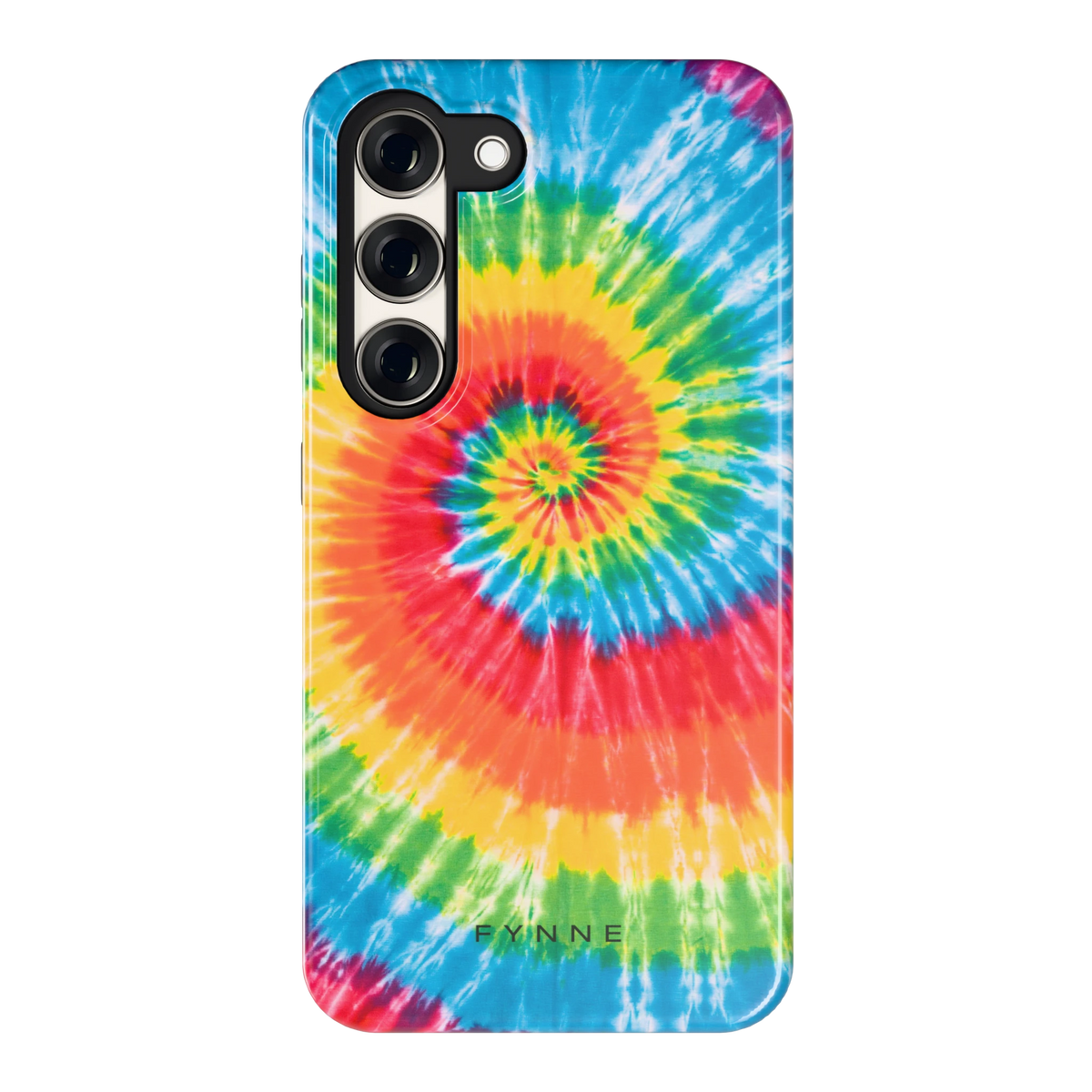 Regenboogspiraal hoesje voor Galaxy S23, achterkant