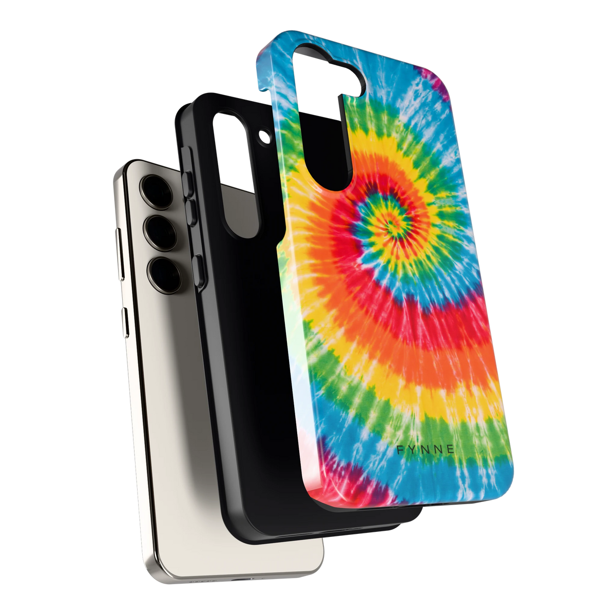 Regenboogspiraal hoesje voor Galaxy S23, los van de telefoon