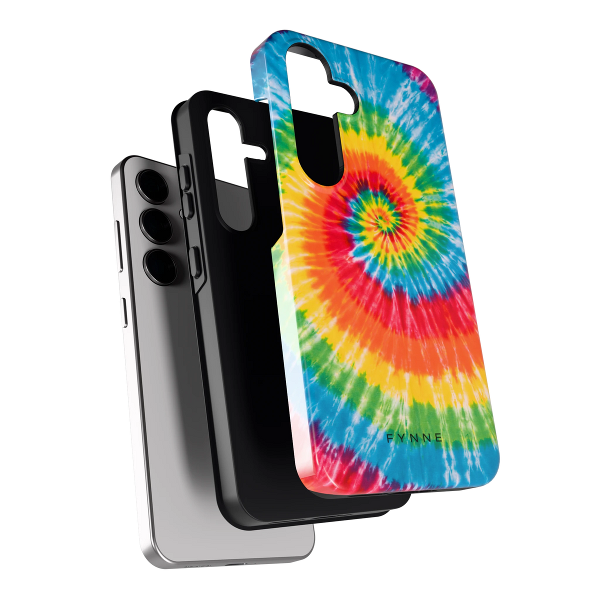 Regenboogspiraal hoesje voor Galaxy S24, los van de telefoon