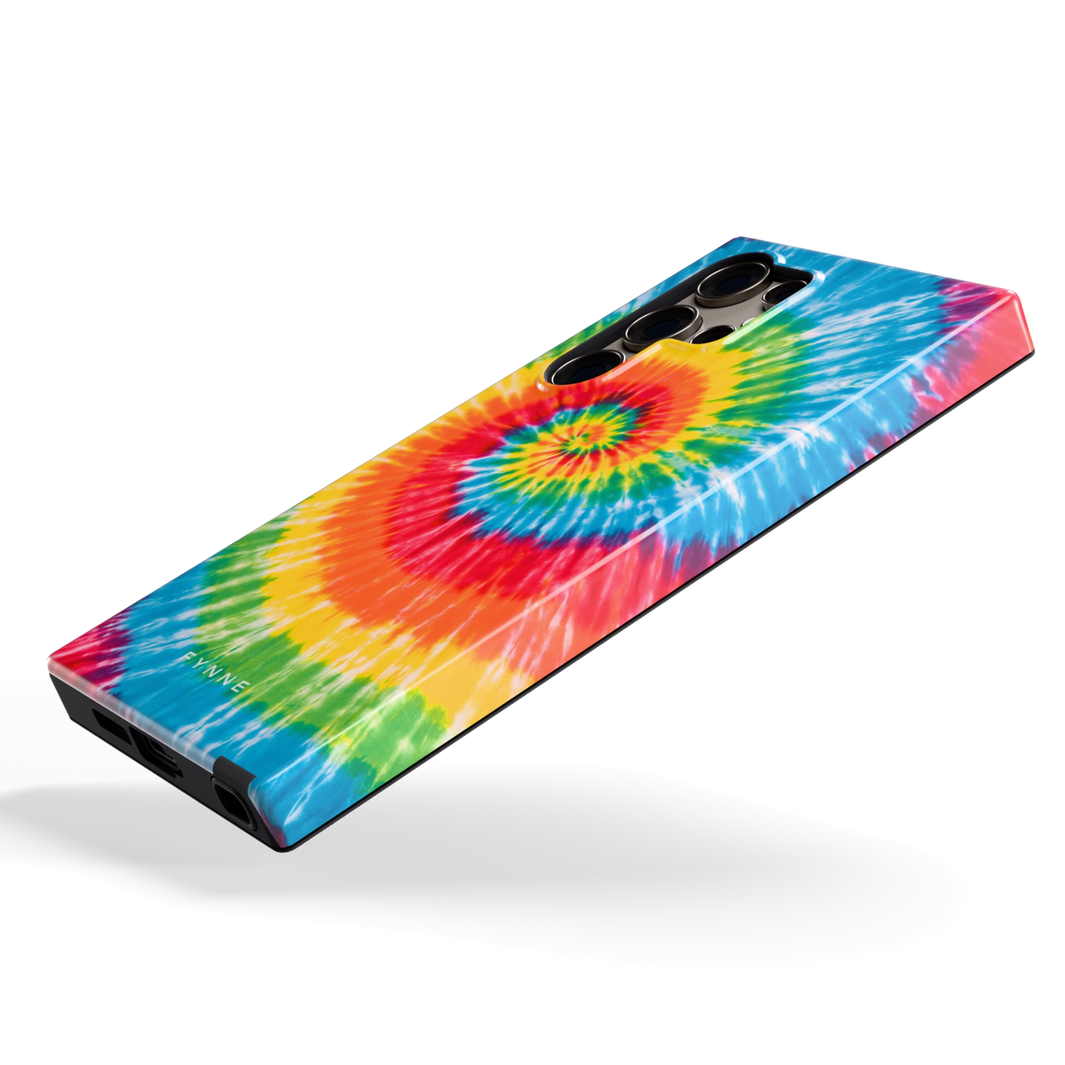Regenboogspiraal hoesje voor Galaxy S24 Ultra, schuin