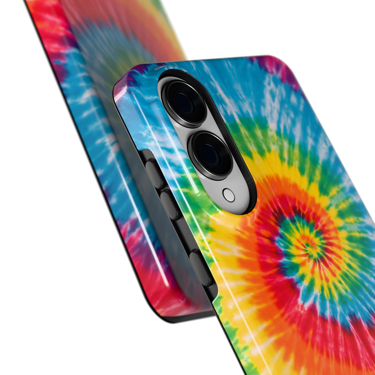 Regenboogspiraal hoesje voor Galaxy S25 Edge, close-up