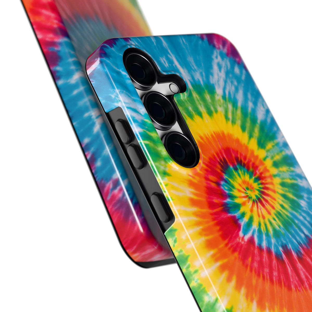 Regenboogspiraal hoesje voor Galaxy S25 FE, close-up