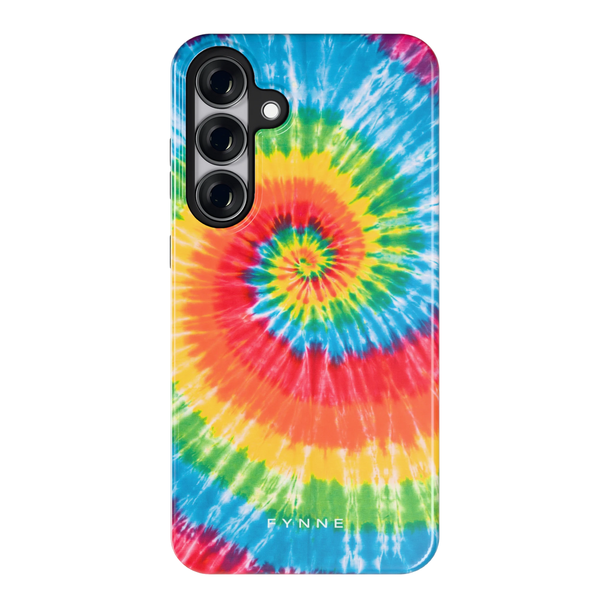 Regenboogspiraal hoesje voor Galaxy S25+, achterkant
