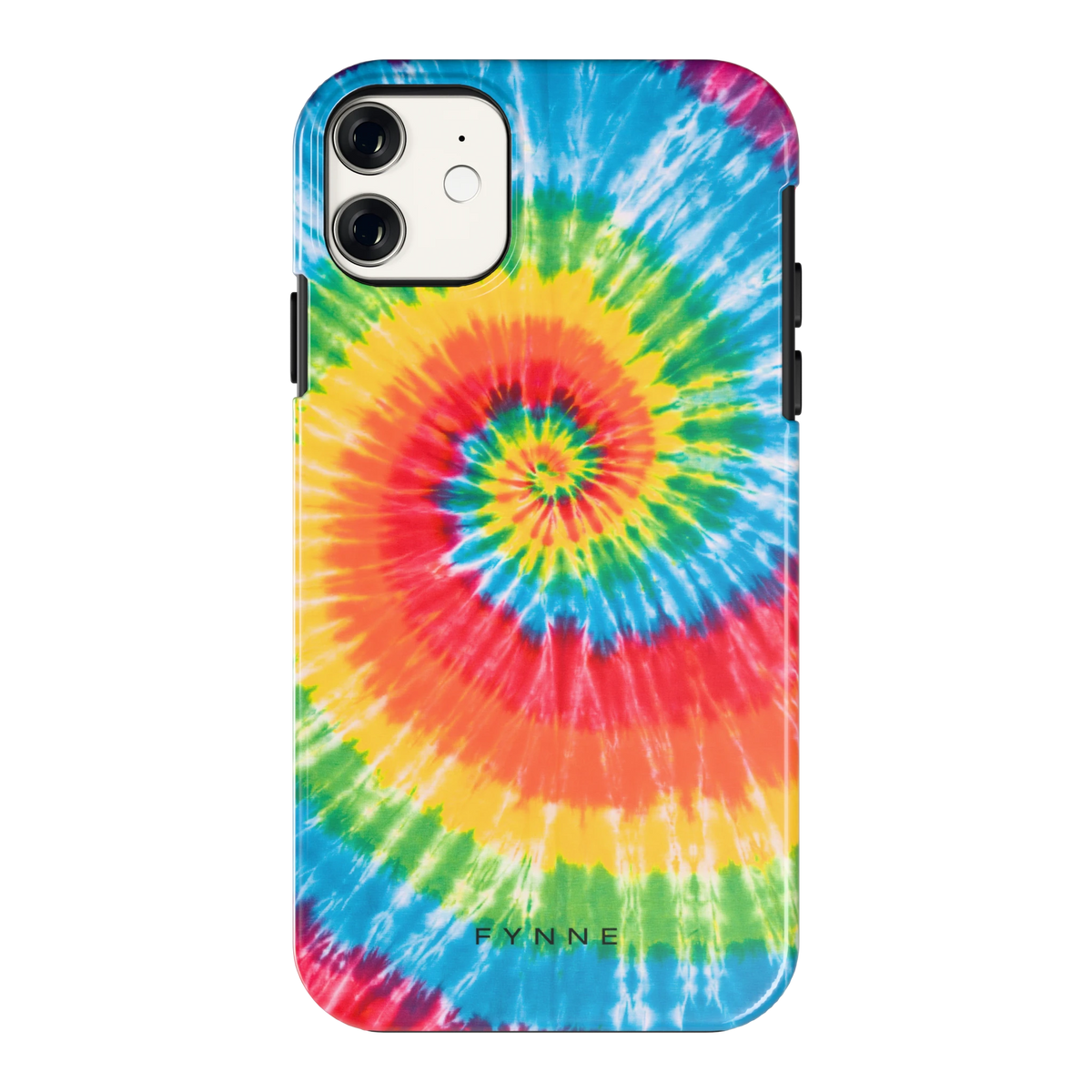 Regenboogspiraal hoesje voor iPhone 11, achterkant