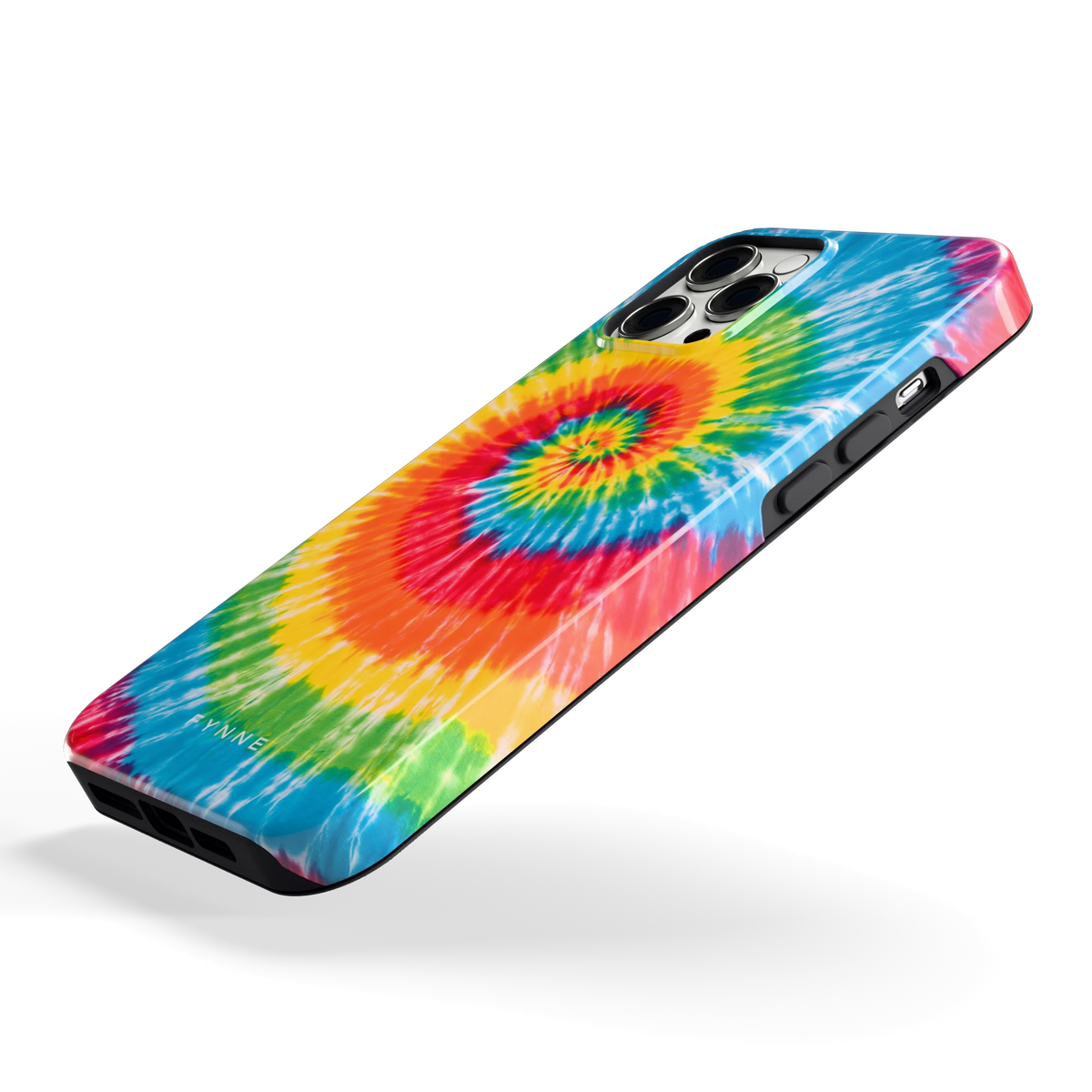 Regenboogspiraal hoesje voor iPhone 12 Pro Max, schuin
