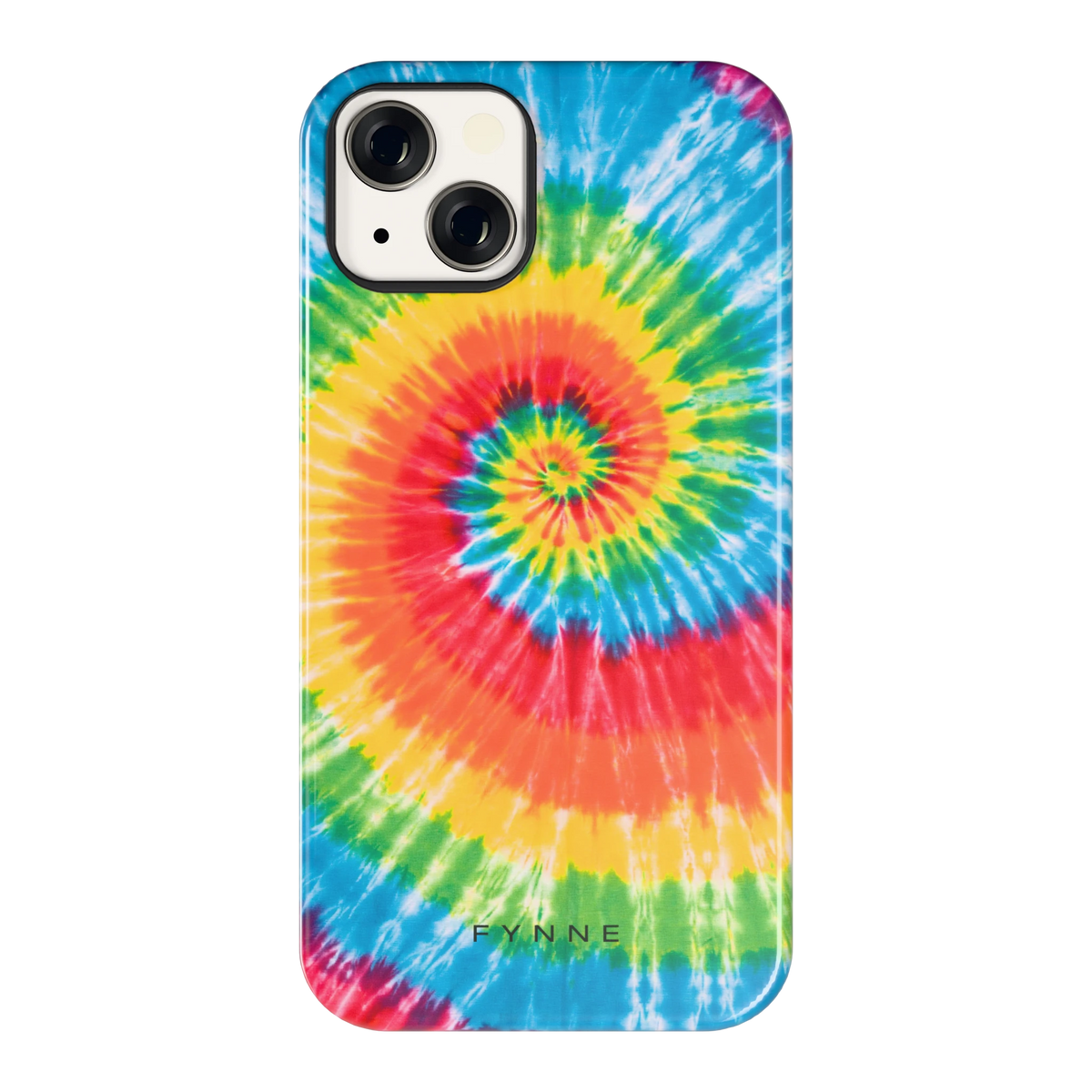 Regenboogspiraal hoesje voor iPhone 13, achterkant