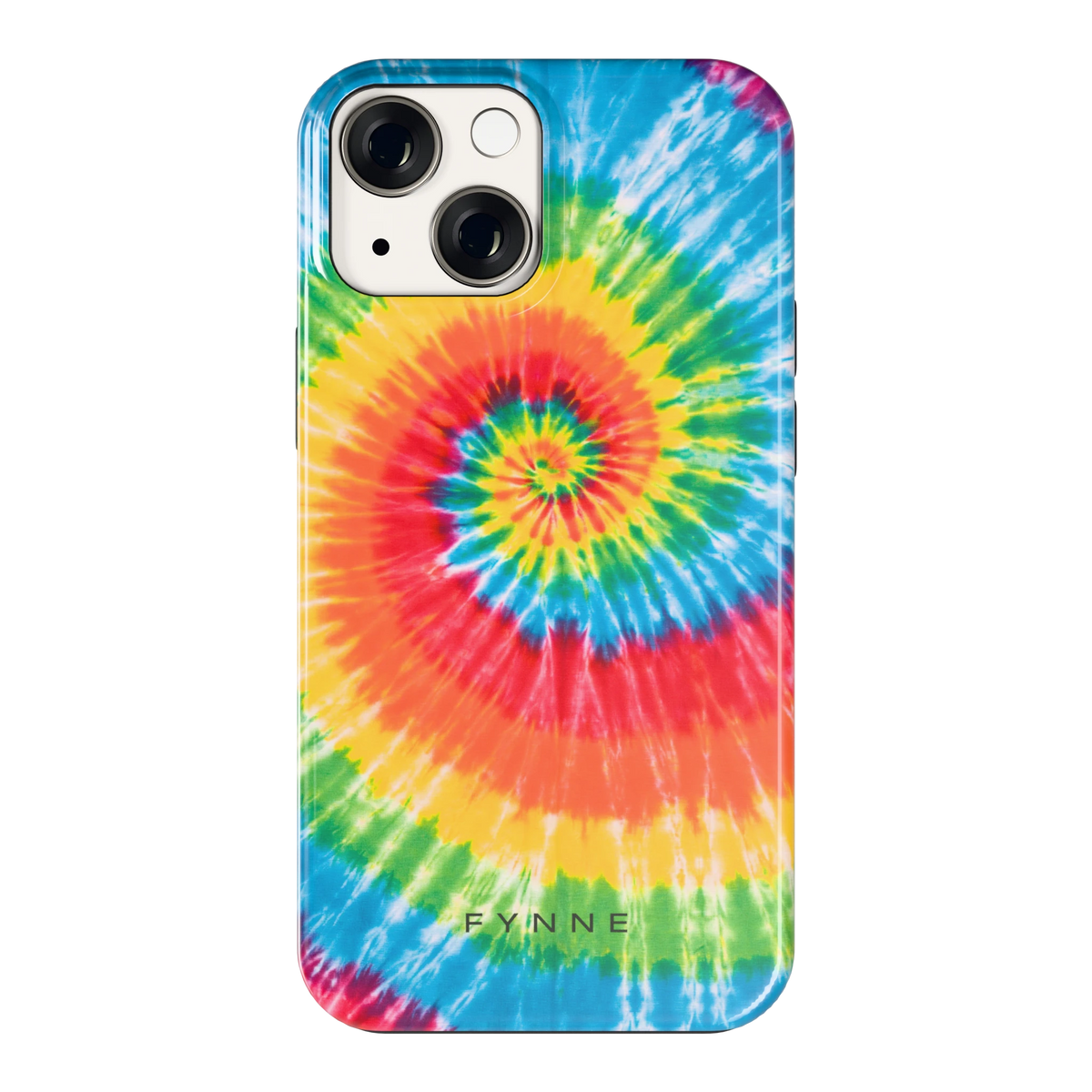 Regenboogspiraal hoesje voor iPhone 13 mini, achterkant