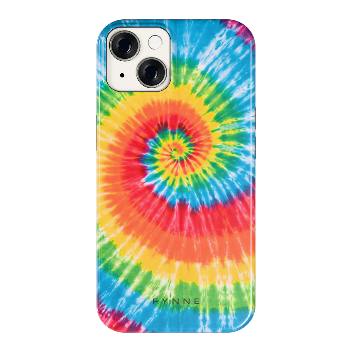 Regenboogspiraal hoesje voor iPhone 14, achterkant