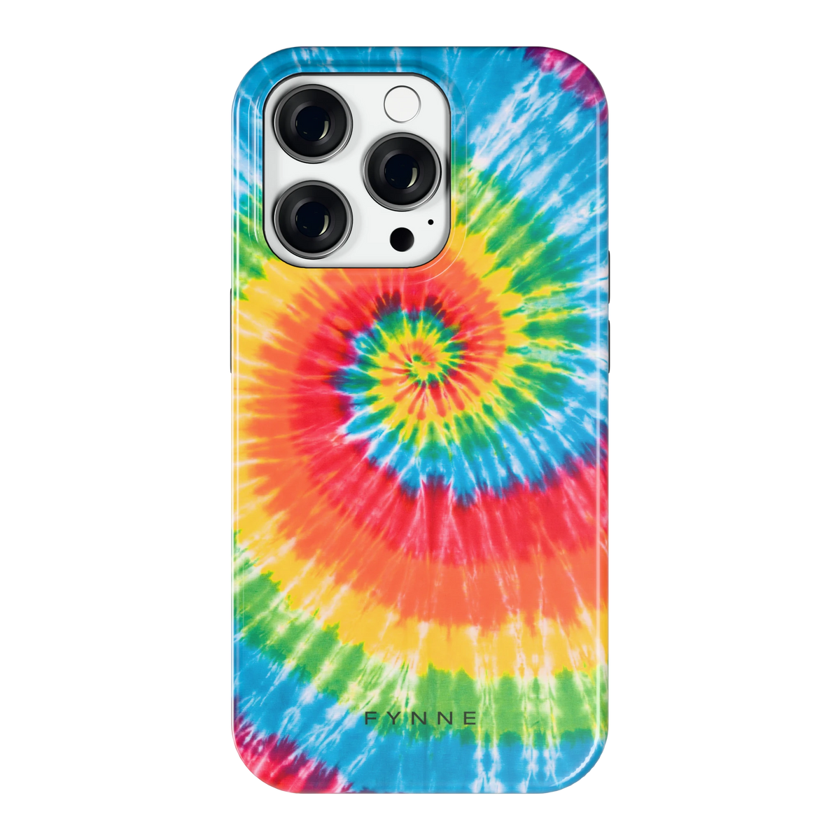 Regenboogspiraal hoesje voor iPhone 14 Pro, achterkant