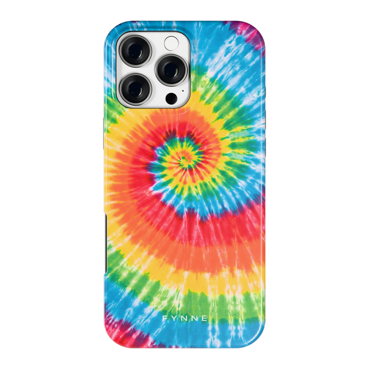 Regenboogspiraal hoesje voor iPhone 16 Pro Max, achterkant