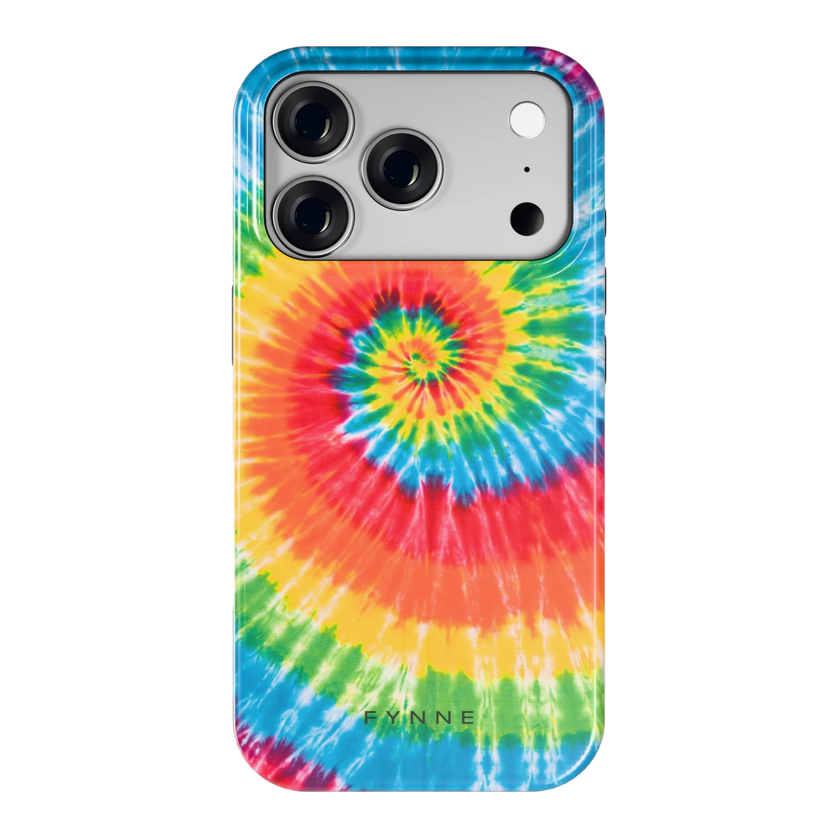 Regenboogspiraal hoesje voor iPhone 18 Pro, achterkant