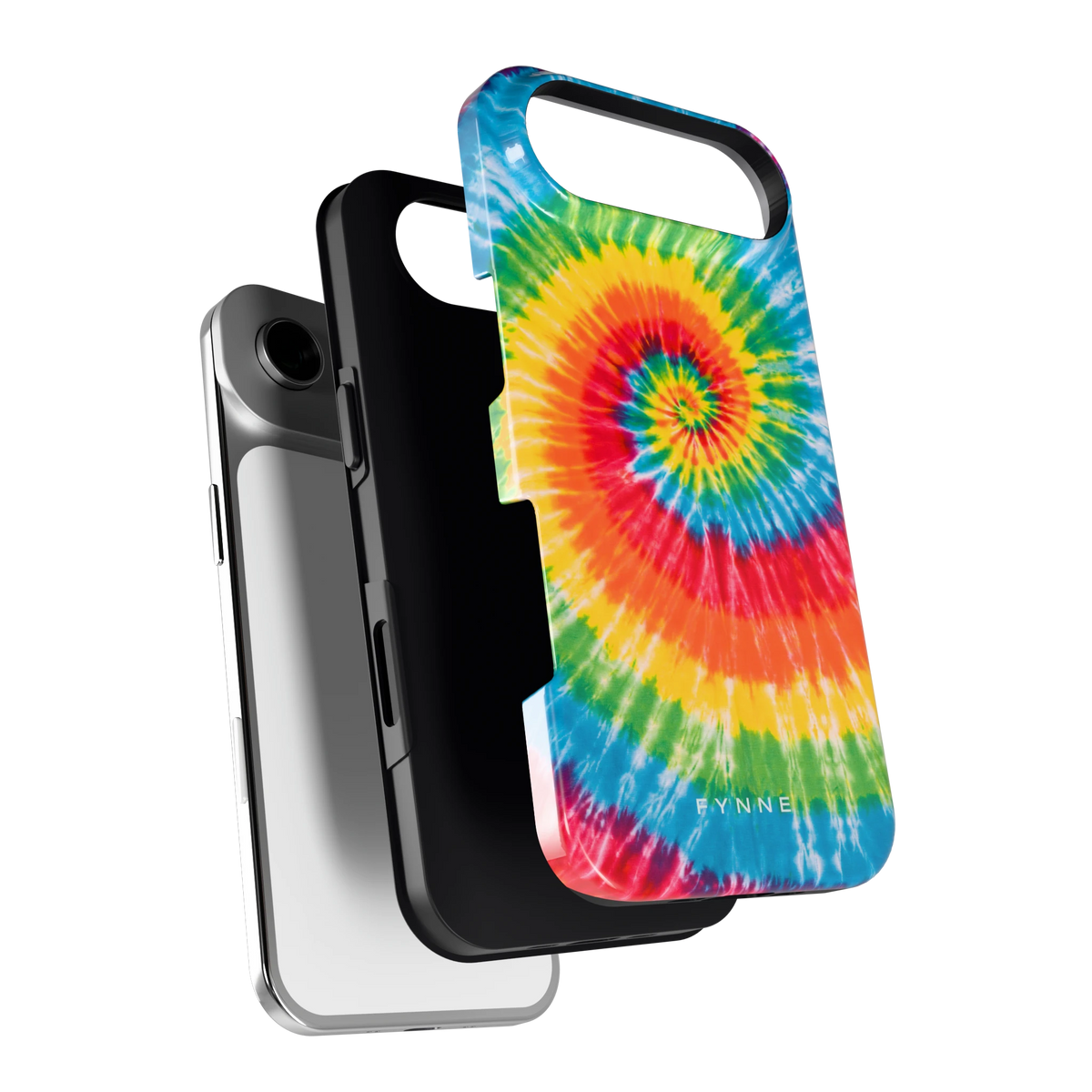 Regenboogspiraal hoesje voor iPhone Air, los van de telefoon