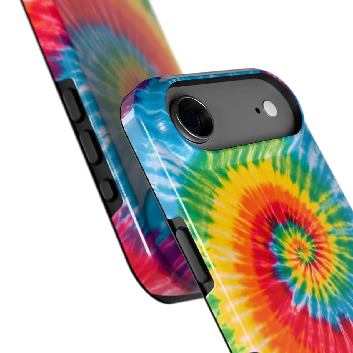 Regenboogspiraal hoesje voor iPhone Air, close-up