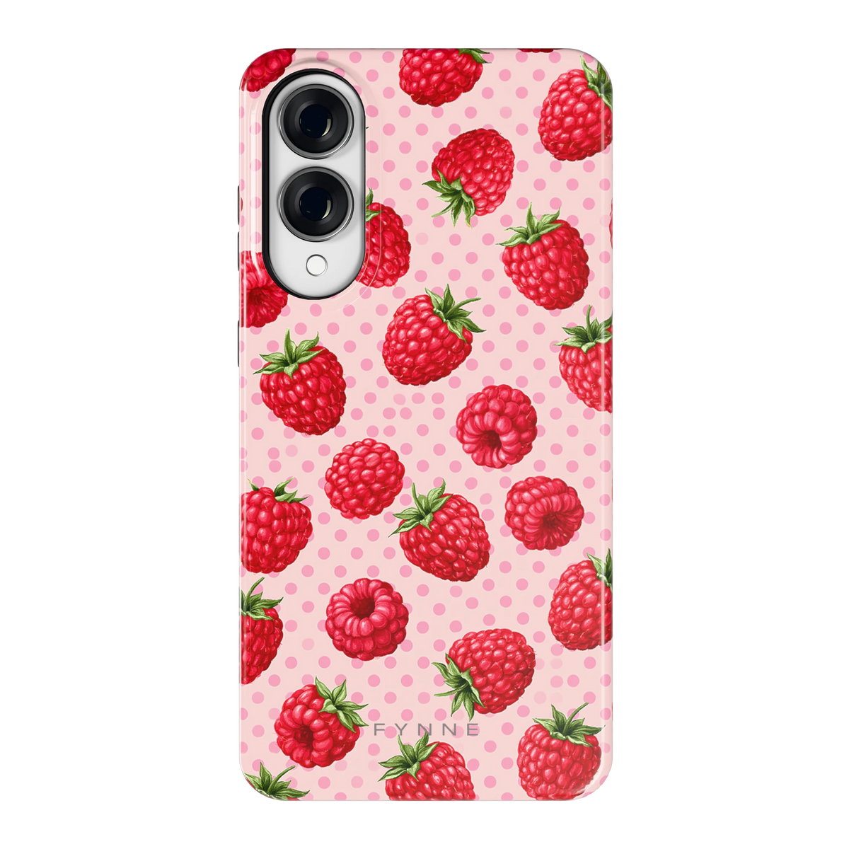 Frambozen Stippen hoesje voor Galaxy S25 Edge, achterkant