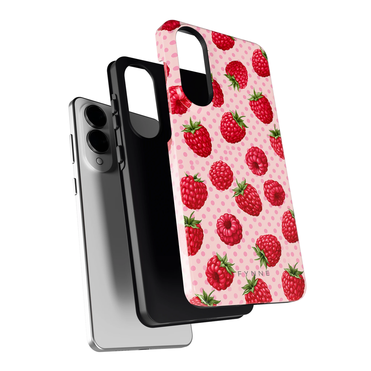 Frambozen Stippen hoesje voor Galaxy S25 Edge, los van de telefoon