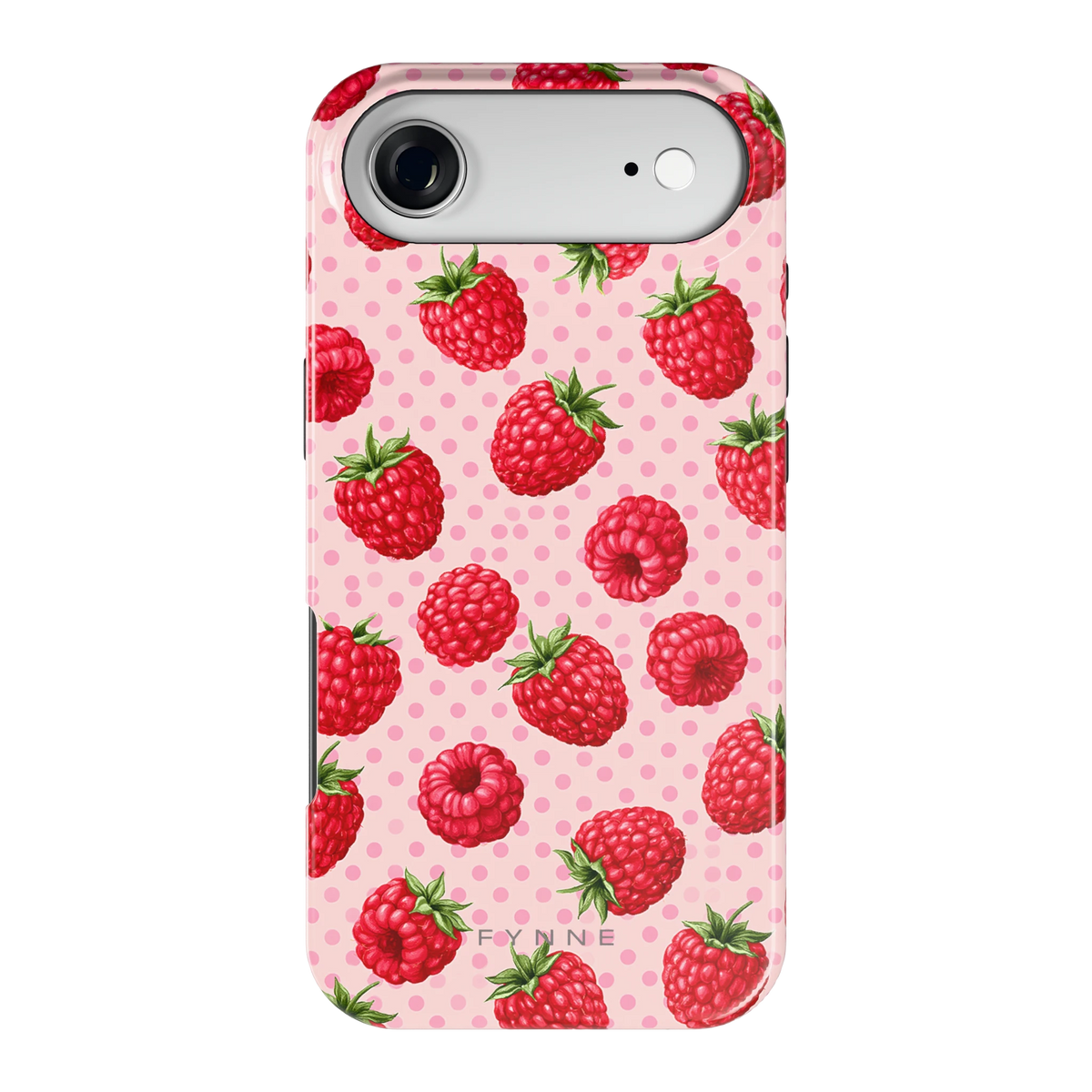Frambozen Stippen hoesje voor iPhone Air, achterkant