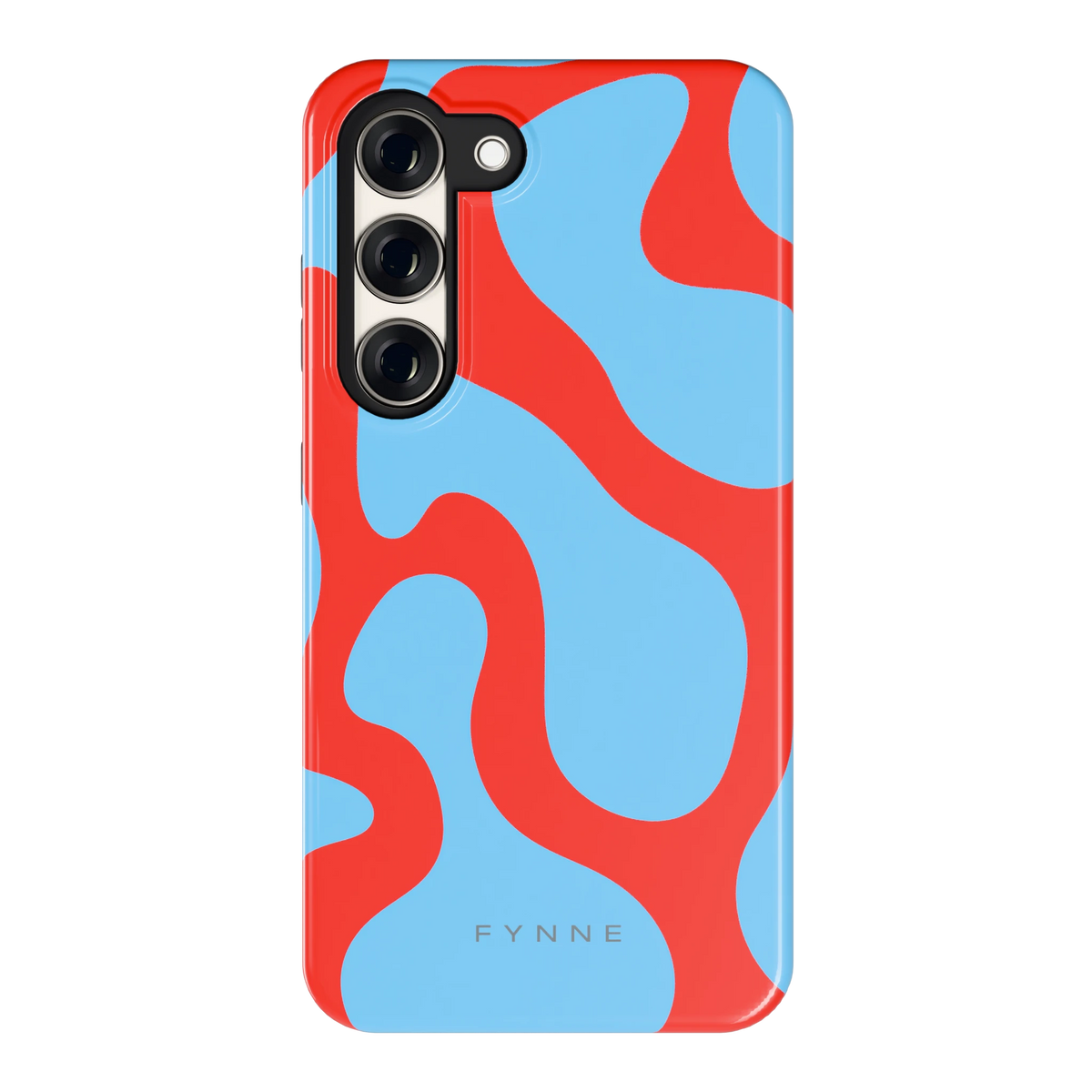 Rode Blobs hoesje voor Galaxy S23, achterkant