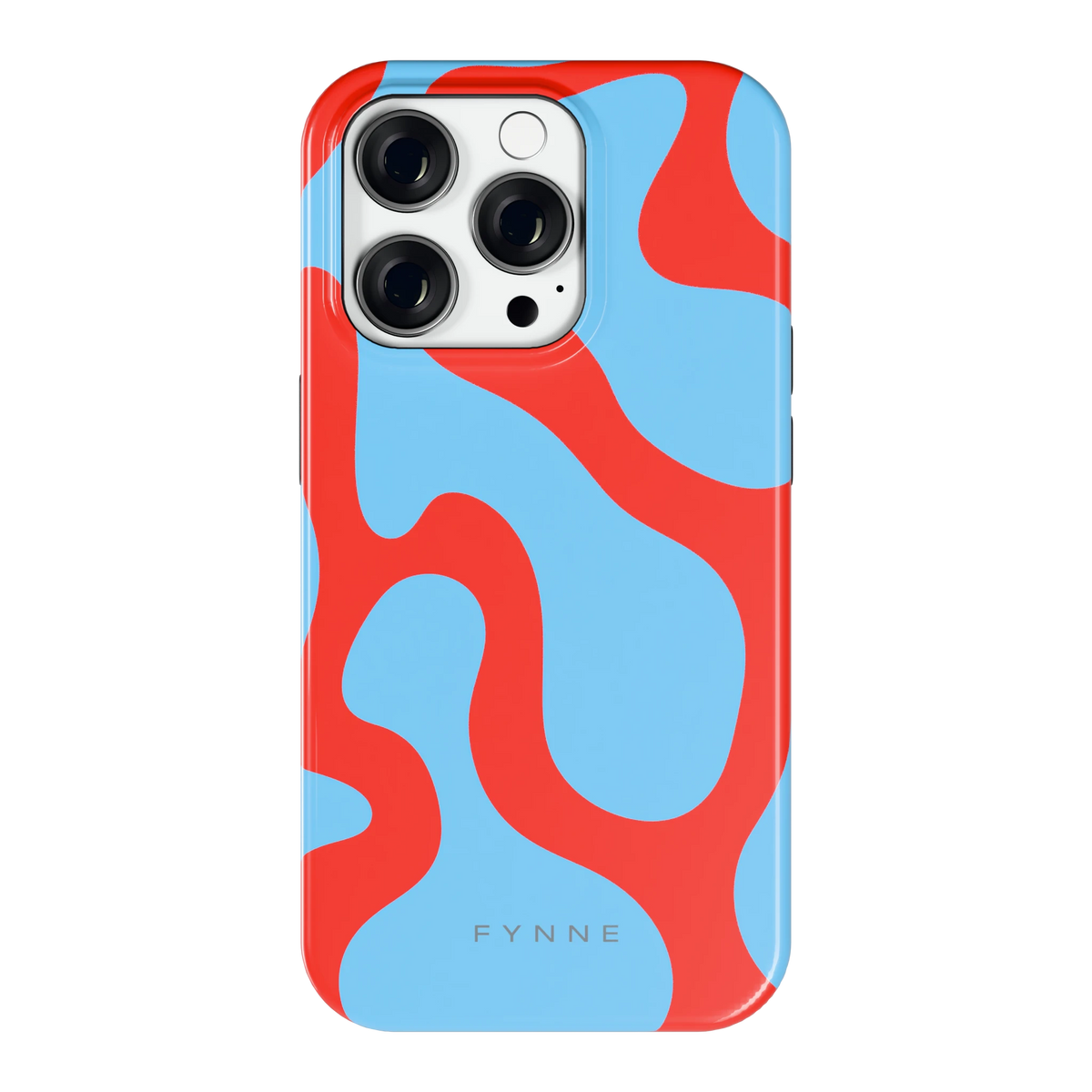 Rode Blobs hoesje voor iPhone 14 Pro, achterkant