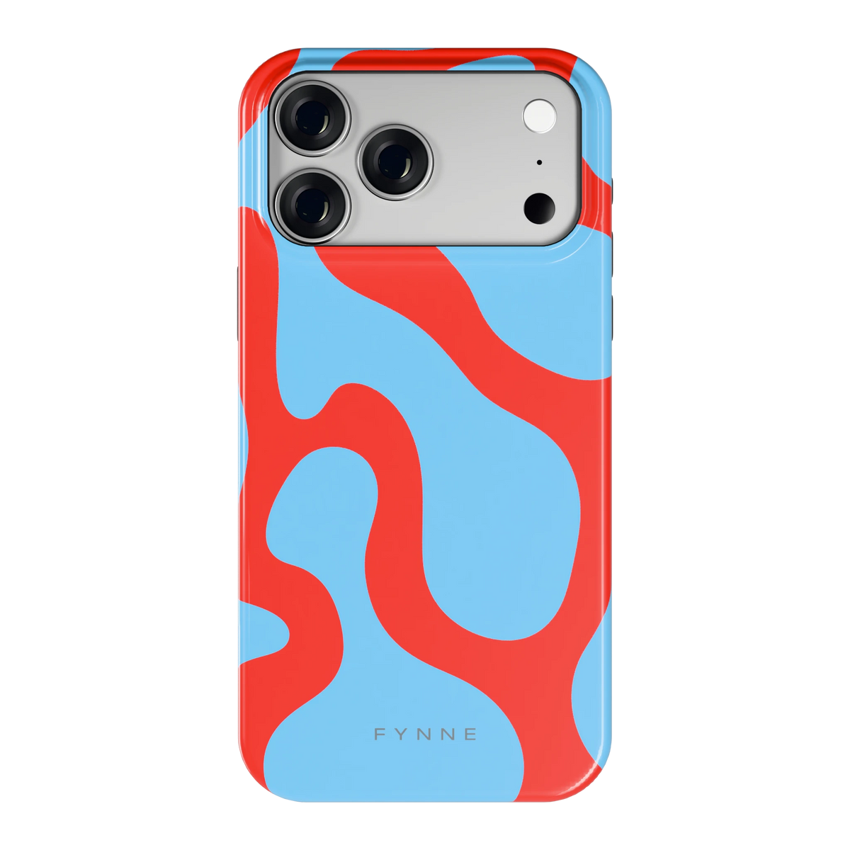 Rode Blobs hoesje voor iPhone 18 Pro Max, achterkant