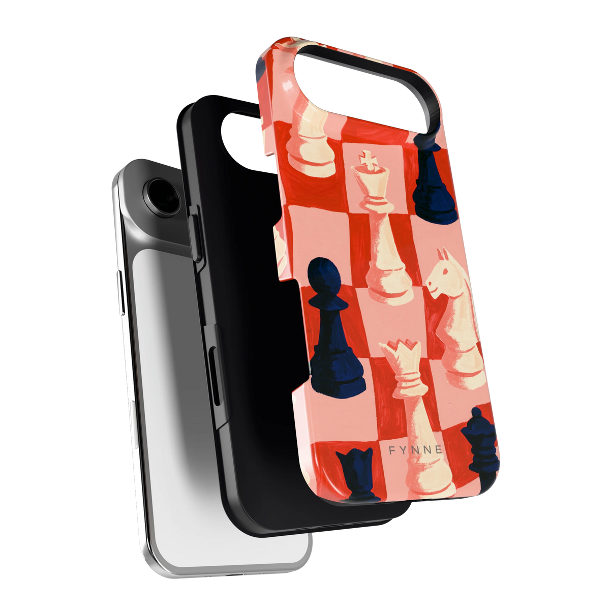 Rood Schaakbord hoesje voor iPhone Air, los van de telefoon