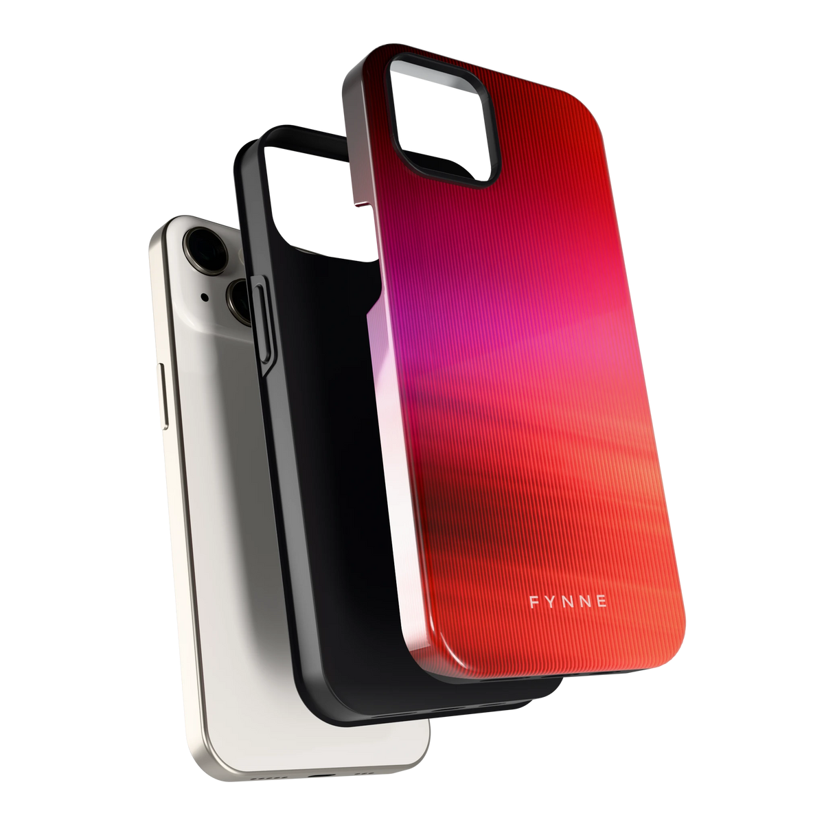 Rode Ribbelgloed hoesje voor iPhone 13, los van de telefoon