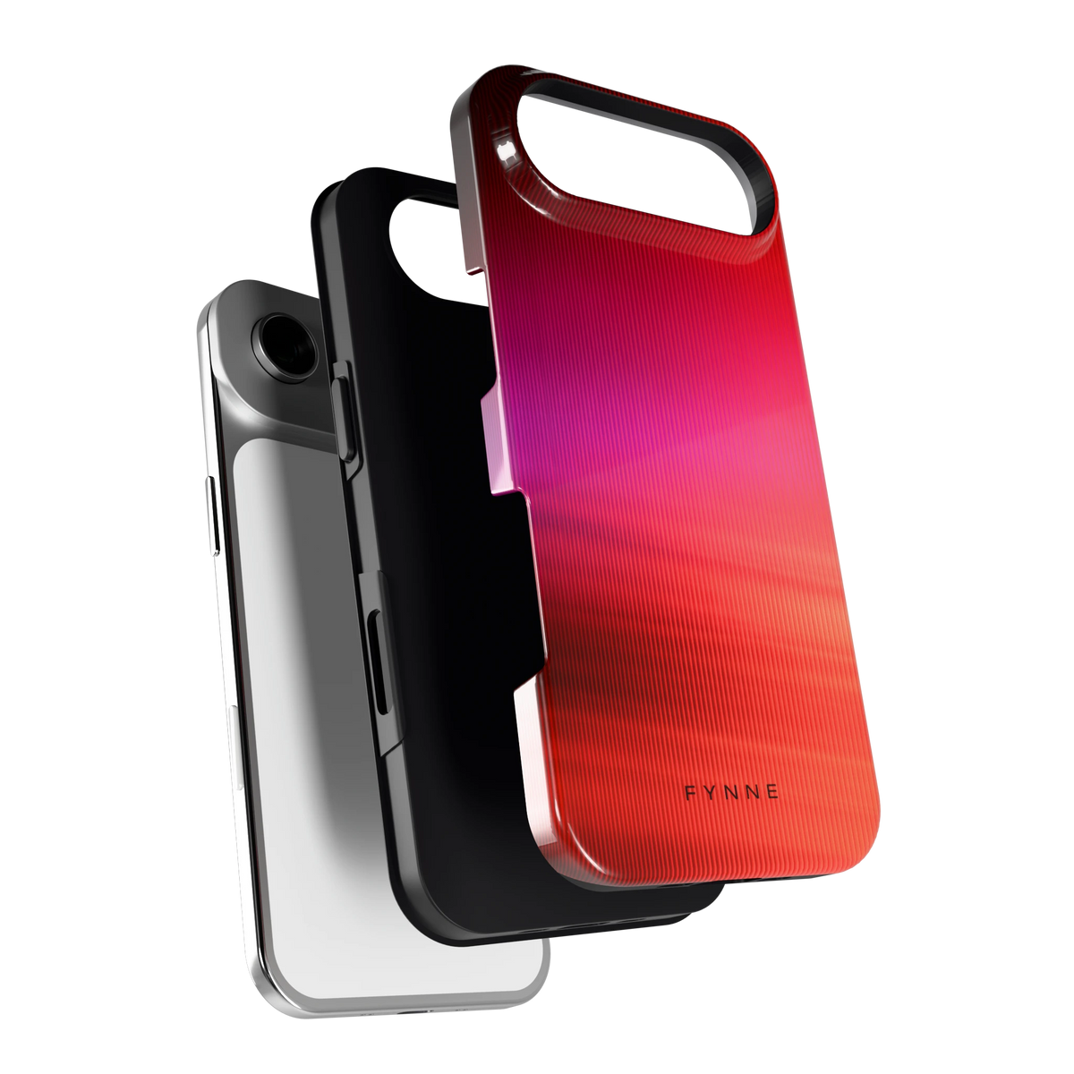 Rode Ribbelgloed hoesje voor iPhone Air, los van de telefoon