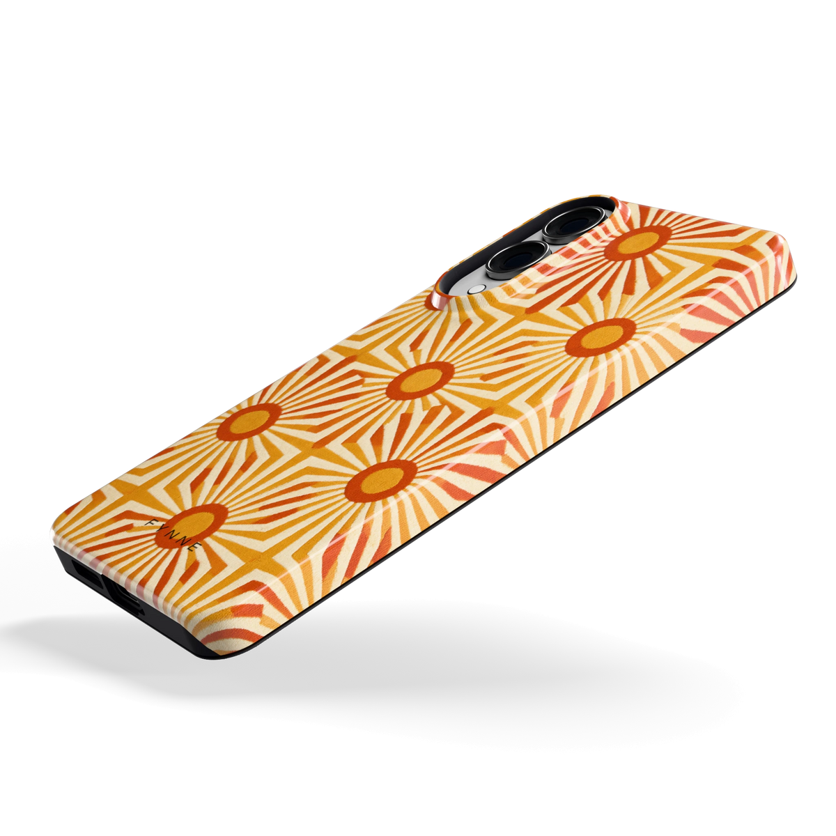 Retro Zonnestralen hoesje voor Galaxy S25 Edge, schuin