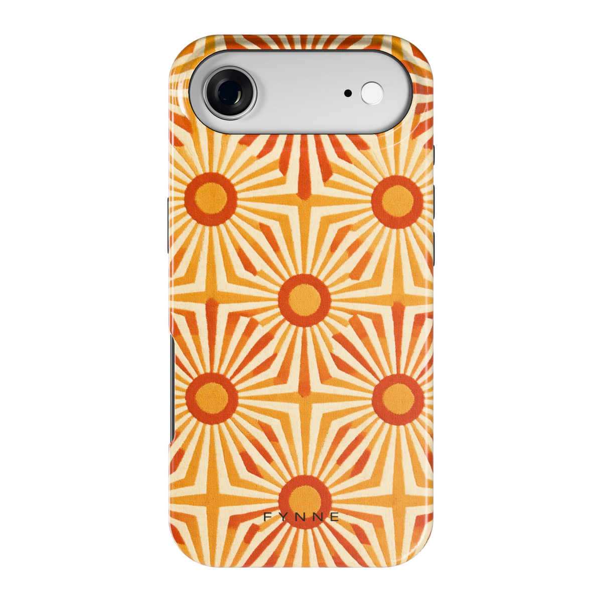 Retro Zonnestralen hoesje voor iPhone Air, achterkant