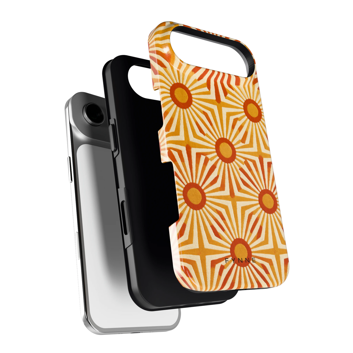 Retro Zonnestralen hoesje voor iPhone Air, los van de telefoon