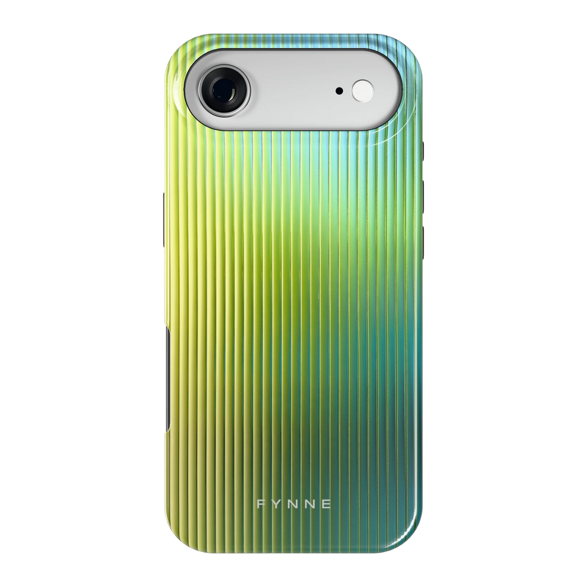 Geribbelde kleurgloed hoesje voor iPhone Air, achterkant