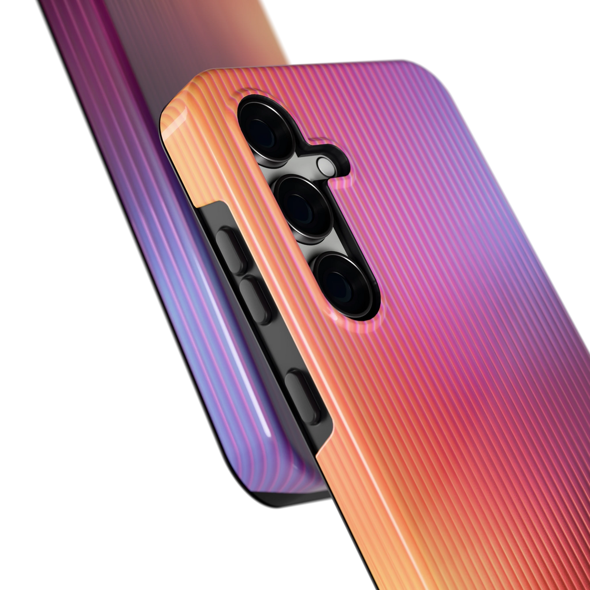 Geribbeld Gloed hoesje voor Galaxy S24 FE, close-up