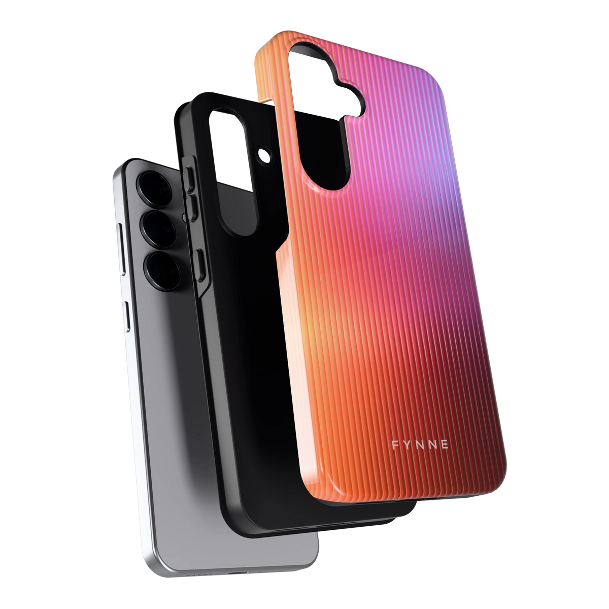 Geribbeld Gloed hoesje voor Galaxy S25, los van de telefoon