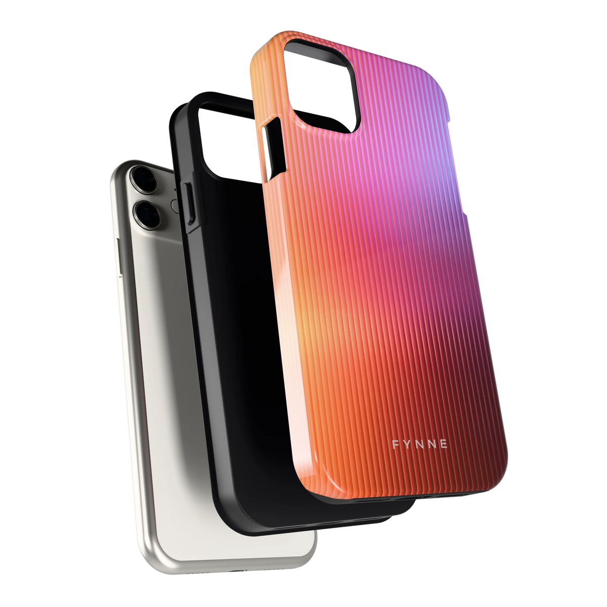 Geribbeld Gloed hoesje voor iPhone 11, los van de telefoon