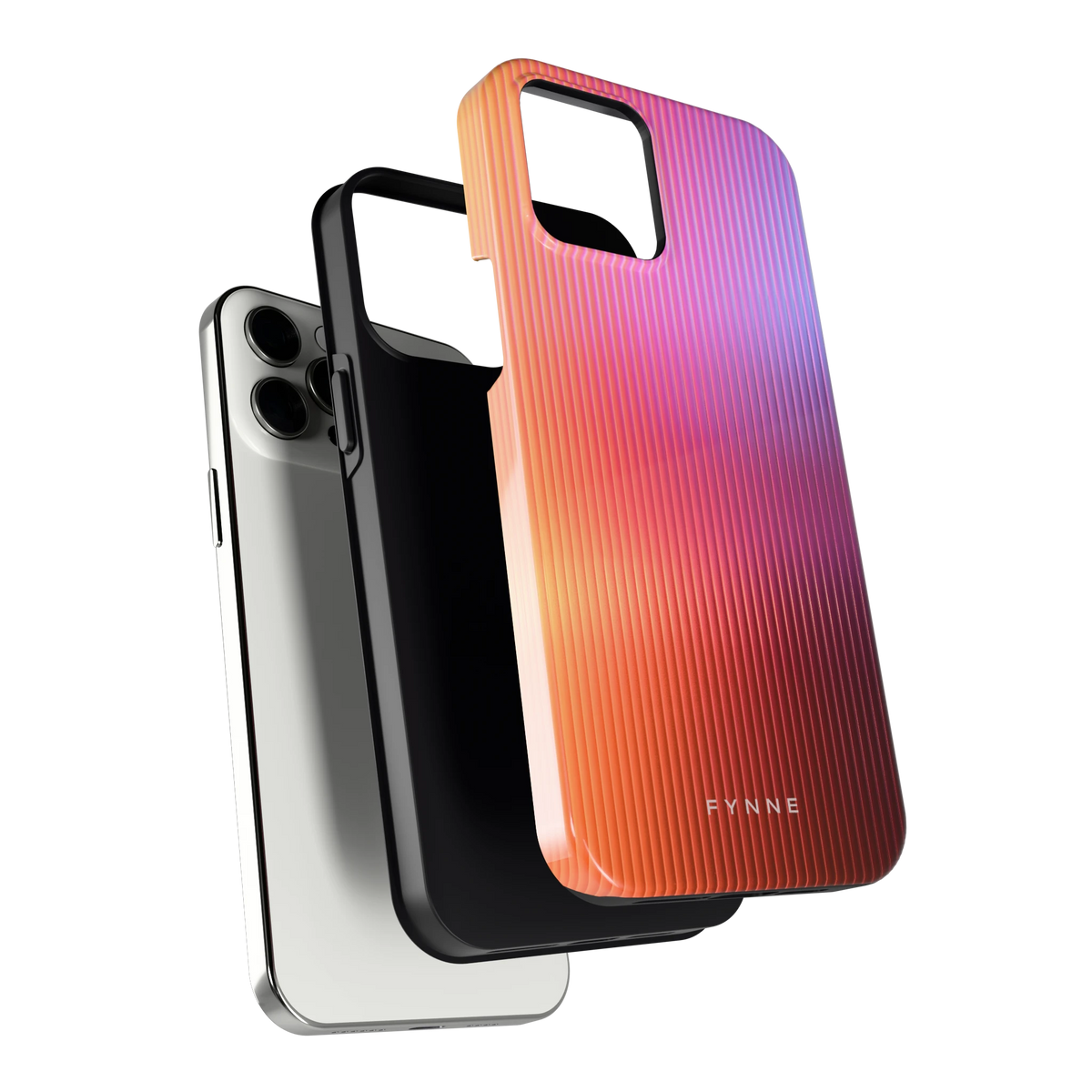 Geribbeld Gloed hoesje voor iPhone 12 Pro Max, los van de telefoon