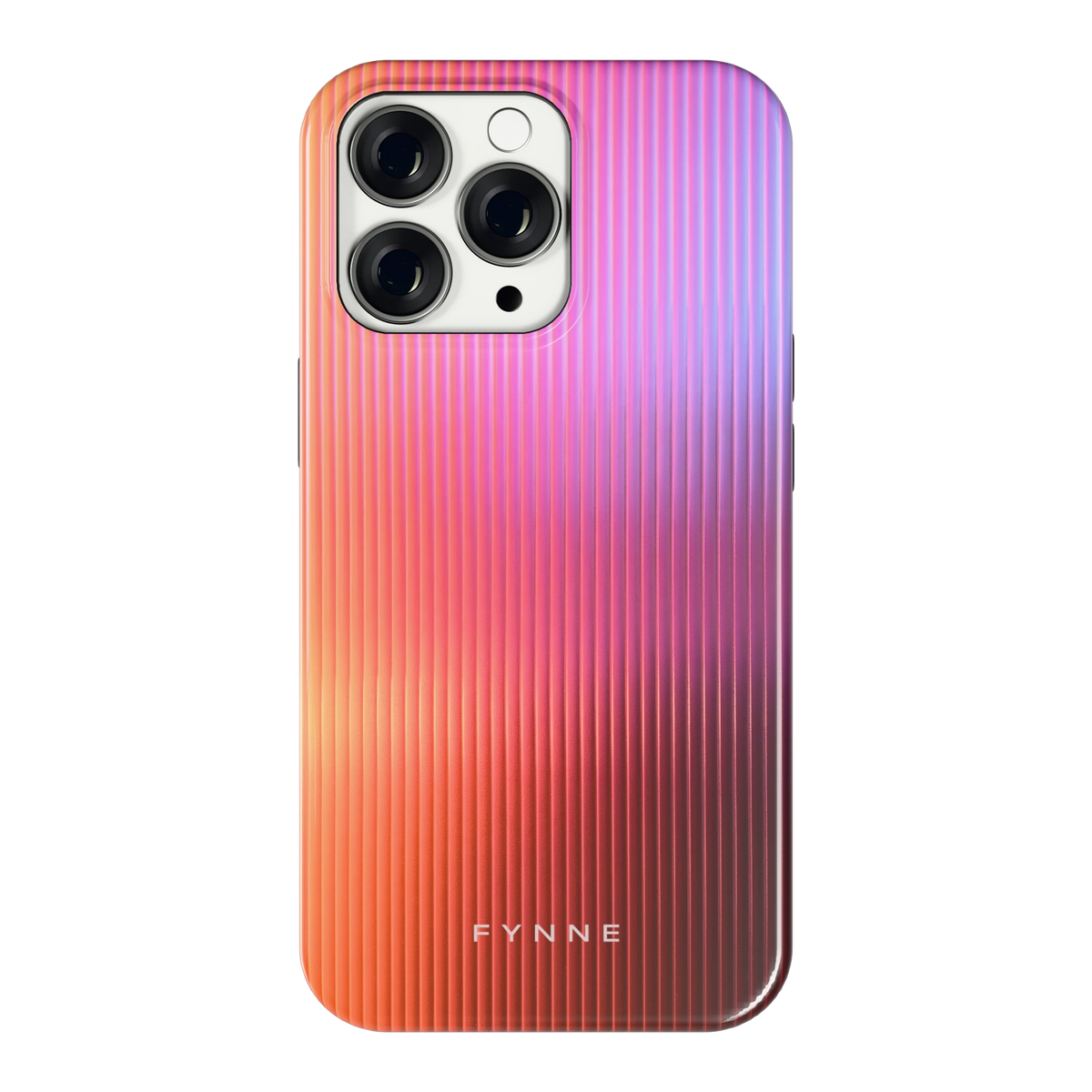 Geribbeld Gloed hoesje voor iPhone 13 Pro, achterkant