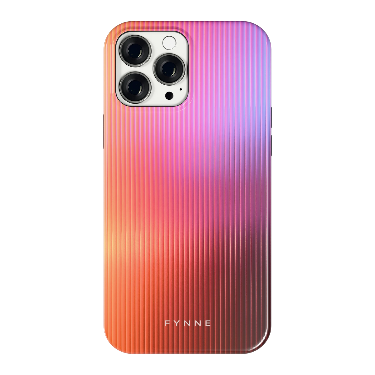Geribbeld Gloed hoesje voor iPhone 13 Pro Max, achterkant