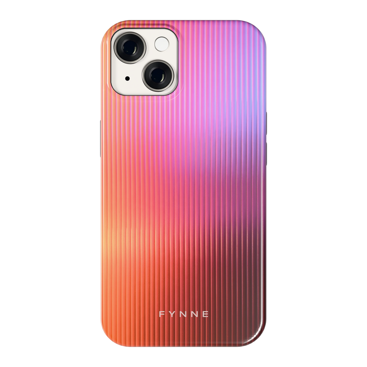 Geribbeld Gloed hoesje voor iPhone 14, achterkant