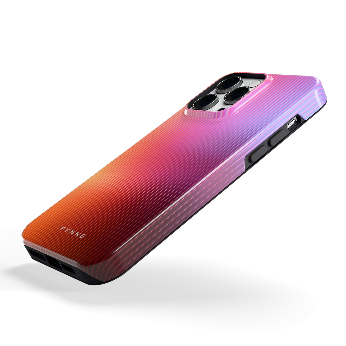 Geribbeld Gloed hoesje voor iPhone 14 Pro Max, schuin