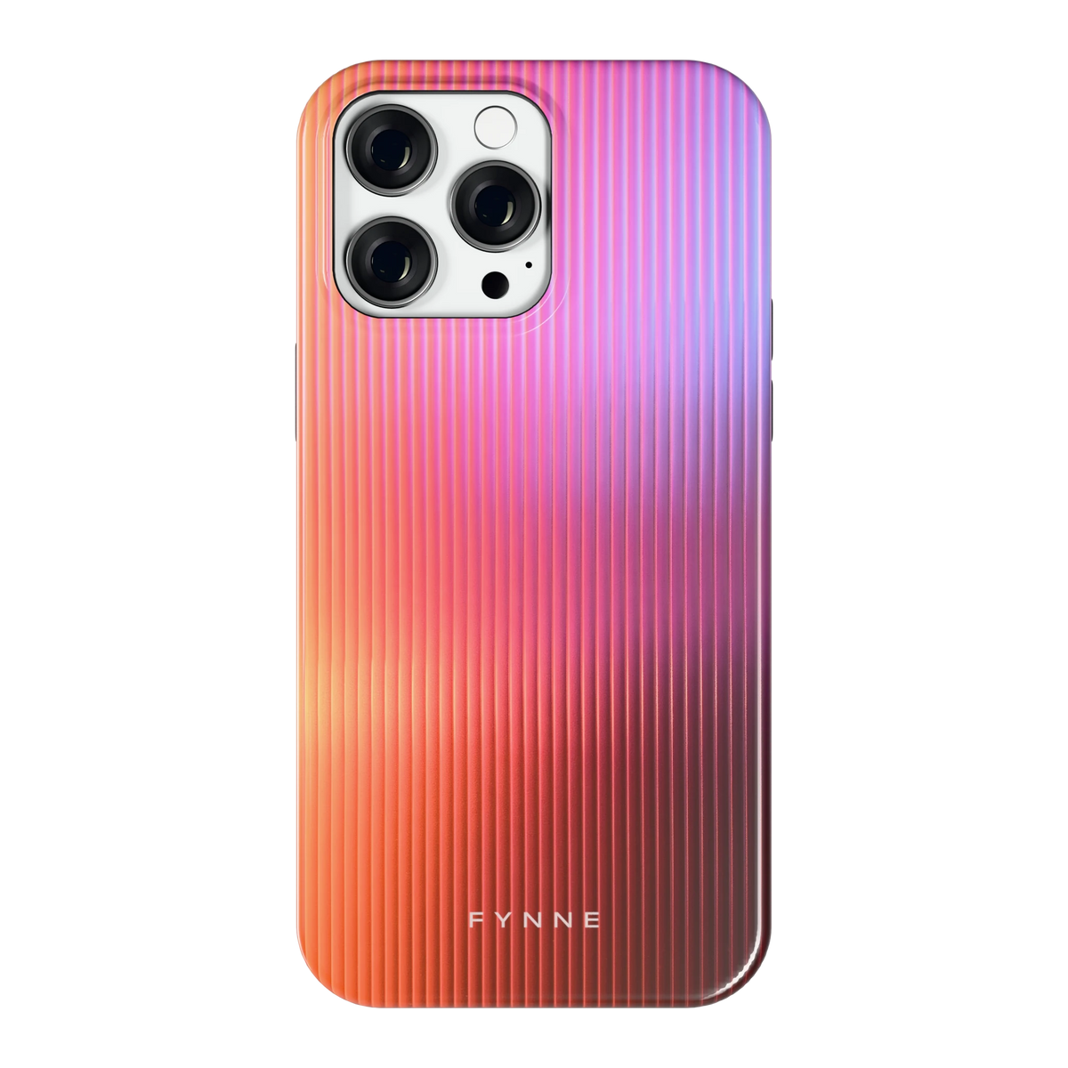 Geribbeld Gloed hoesje voor iPhone 14 Pro Max, achterkant