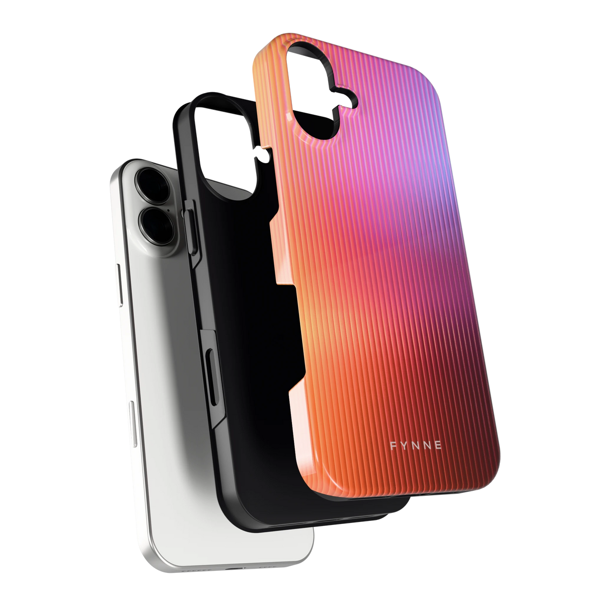 Geribbeld Gloed hoesje voor iPhone 16 Plus, los van de telefoon