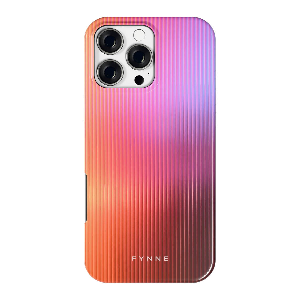 Geribbeld Gloed hoesje voor iPhone 16 Pro Max, achterkant