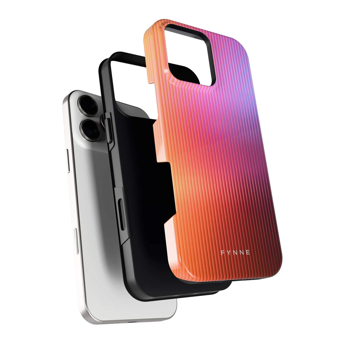 Geribbeld Gloed hoesje voor iPhone 16 Pro Max, los van de telefoon