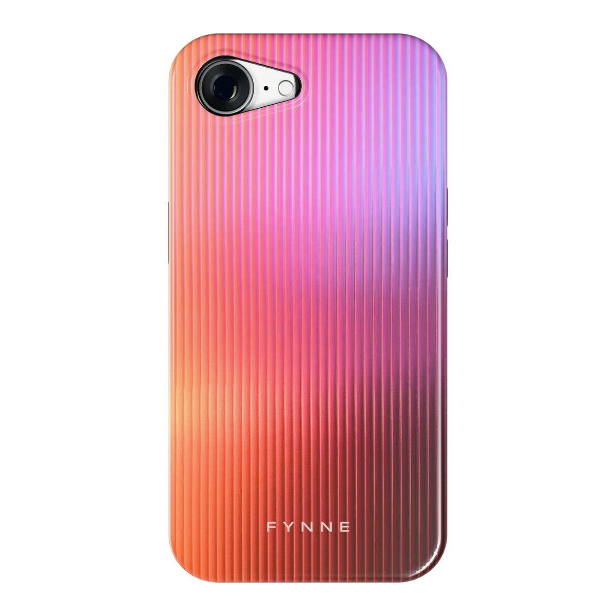 Geribbeld Gloed hoesje voor iPhone 16e, achterkant