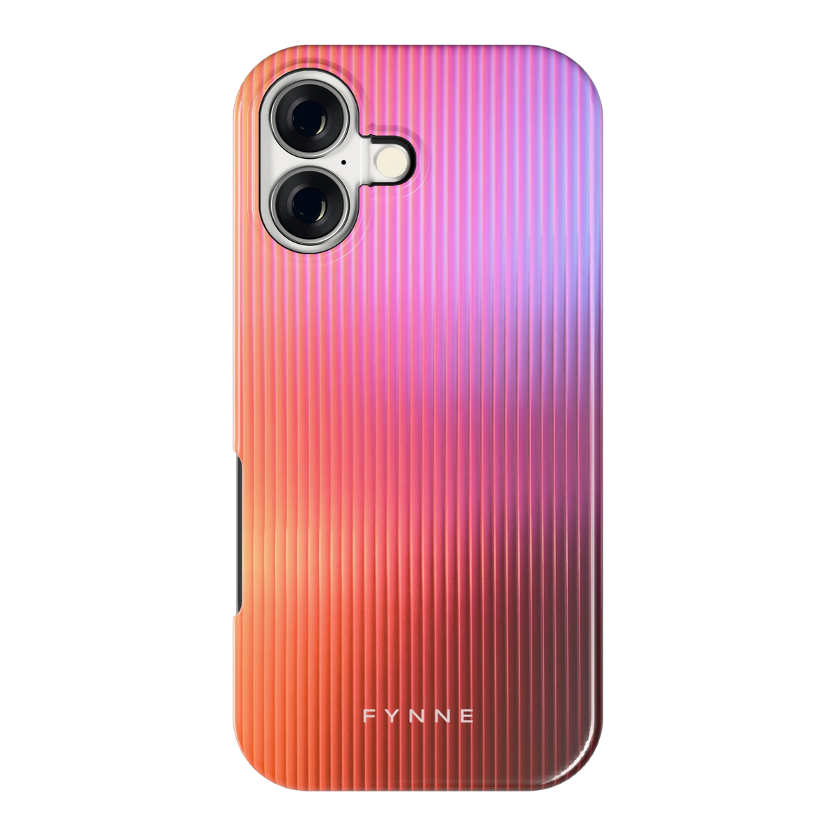 Geribbeld Gloed hoesje voor iPhone 17, achterkant