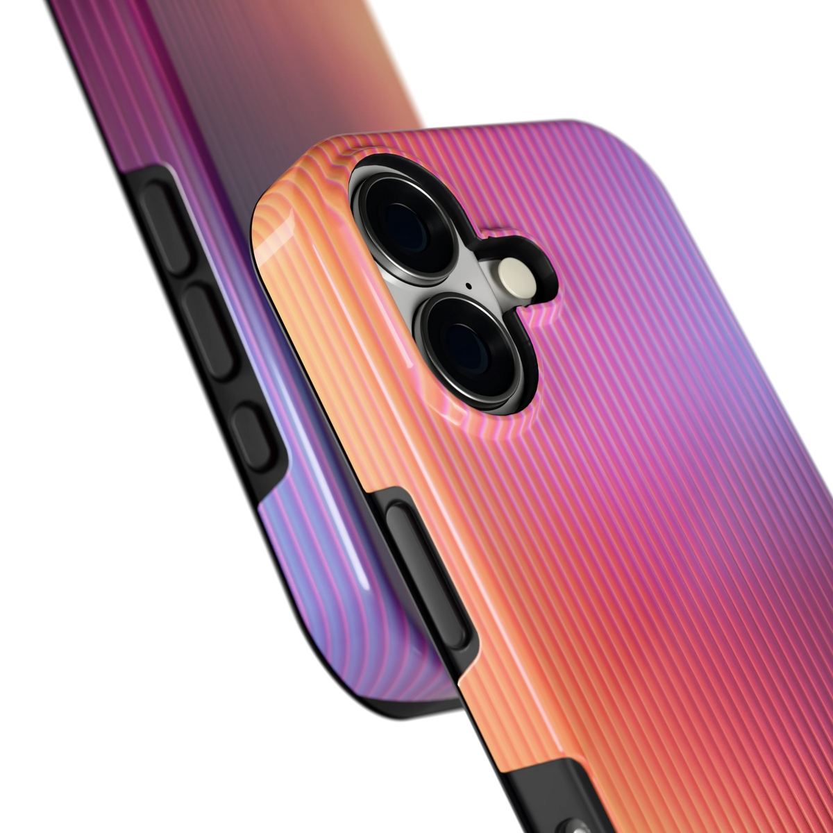 Geribbeld Gloed hoesje voor iPhone 17, close-up