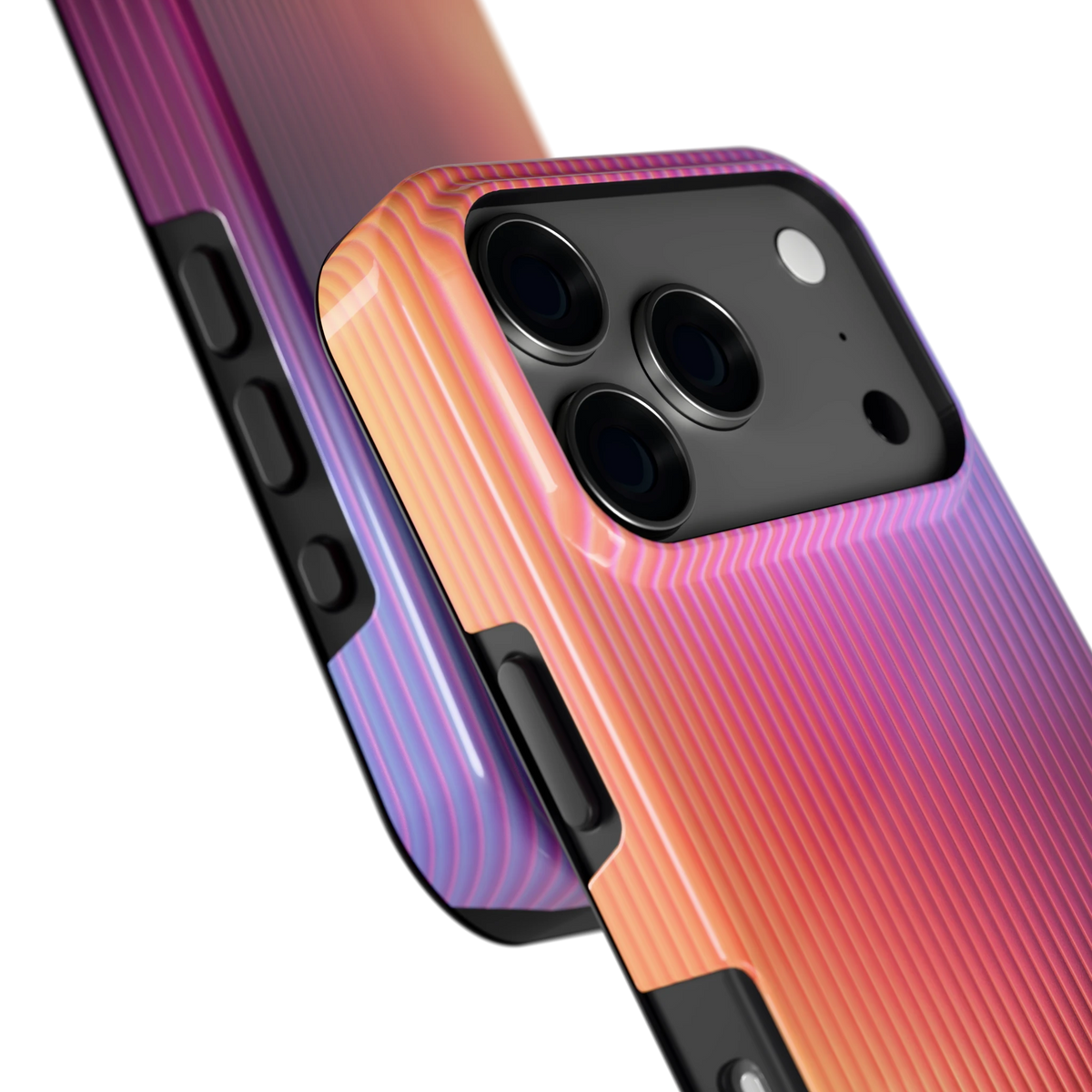 Geribbeld Gloed hoesje voor iPhone 17 Pro, close-up