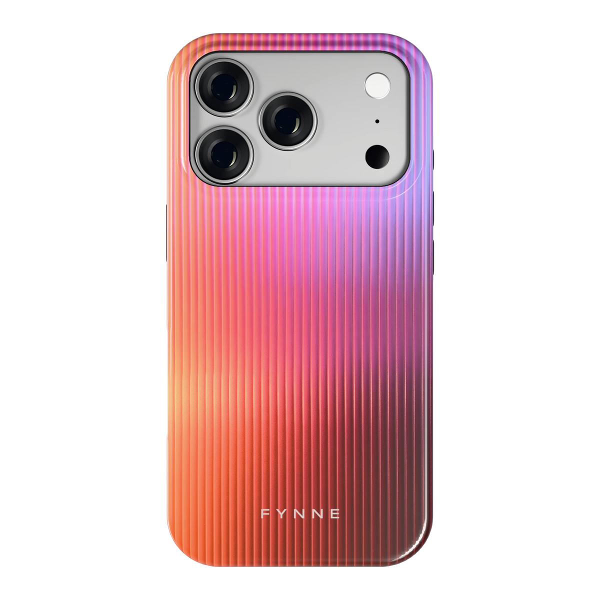 Geribbeld Gloed hoesje voor iPhone 18 Pro, achterkant